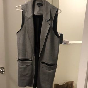 Topshop long utility vest